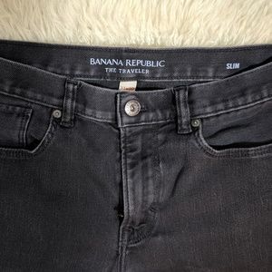 Banana Republic Traveler Gray Slim Pants, 31x30